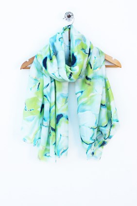 MARBLED FOIL SCARF